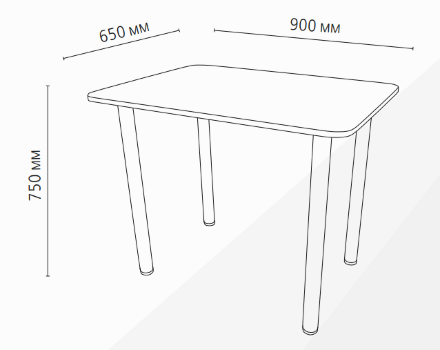 Стол обеденный Сеул 3, опора D60 